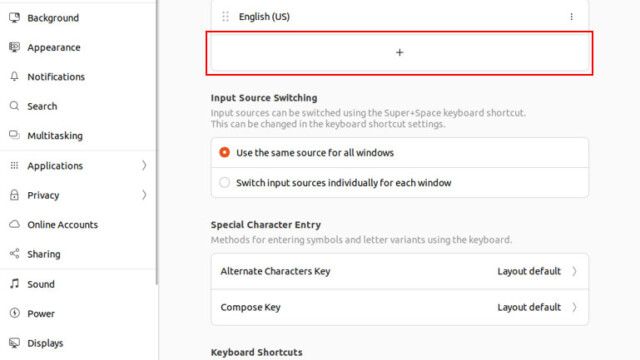 1. Keyboard Input Sources
