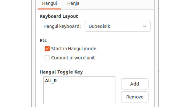 4. Hangul Toogle Key